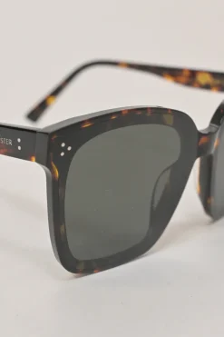 Brown tortoiseshell acetate and tinted polycarbonate Dreamer 17 oversized square shape sunglasses