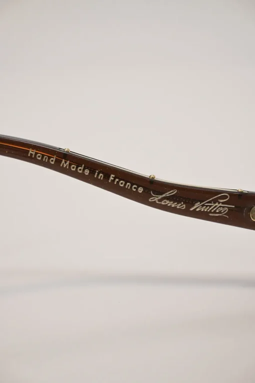 Brown tortoiseshell acetate and metal oversized inverted square shape sunglasses