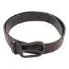 Burgunday Intrecciato Leather Belt