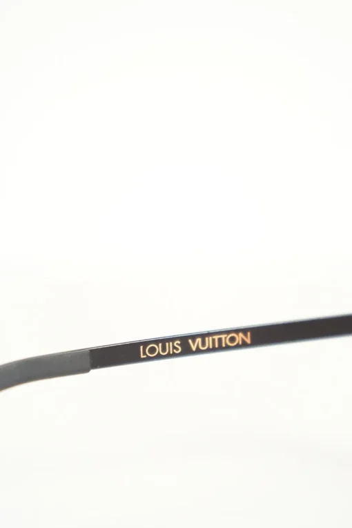Burgundy acetate aviator sunglasses with monogram temples