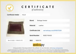 Burgundy intrecciato nappa Biletto Chain
