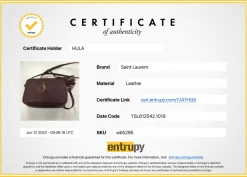 Burgundy smooth leather Lou tassel camera bag with gold-tone metallic logo plaque