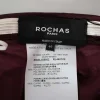 Burgundy structured flare midi skirt