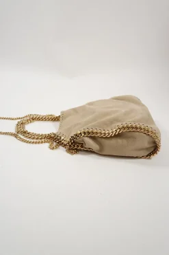 Butter Cream Falabella Mini Tote Bag