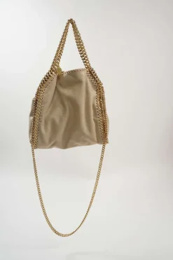 Butter Cream Falabella Mini Tote Bag