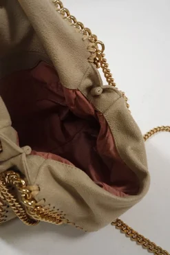 Butter Cream Falabella Mini Tote Bag
