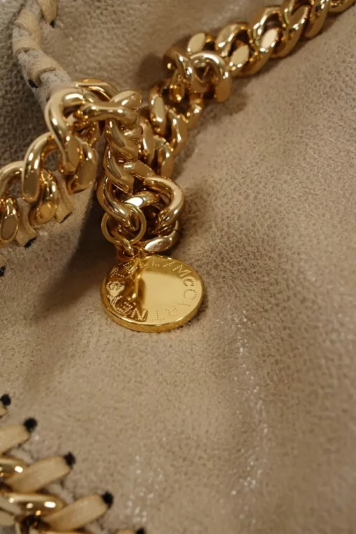 Butter Cream Falabella Mini Tote Bag