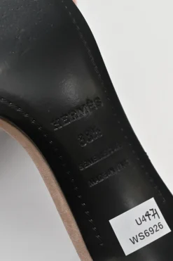 Camel and black glitter-bonded leather and suede almond-toe Premiere ankle strap sandals
