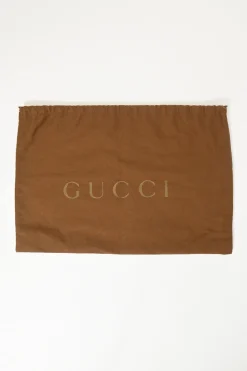 Camel Guccissima monogram canvas and leather Abbey D-ring shoulder bag