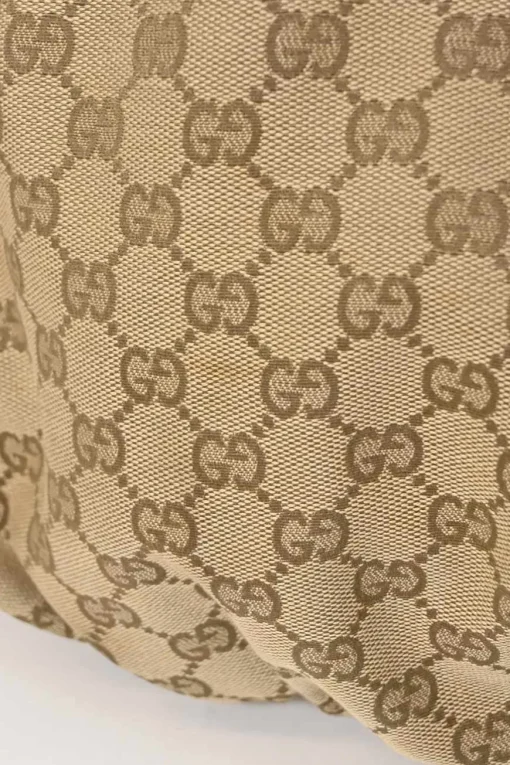 Camel Guccissima monogram canvas and leather Abbey D-ring shoulder bag