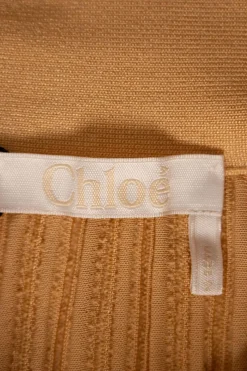 Camel Mid-Length Skirt