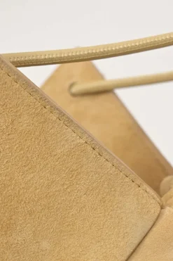 Cane sugar Flower Basket intrecciato suede tote bag