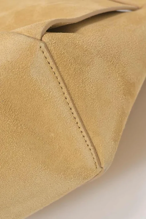 Cane sugar Flower Basket intrecciato suede tote bag