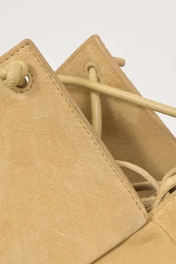 Cane sugar Flower Basket intrecciato suede tote bag