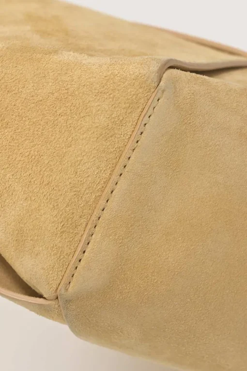 Cane sugar Flower Basket intrecciato suede tote bag