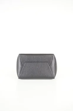 Celine black Sangle small calfskin bucket bag with golden hardware