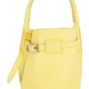 Celine yellow leather top-handle 2 way 'Big Bag Nano Bucket' bag