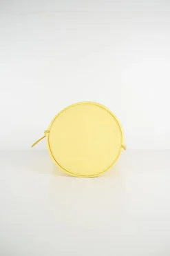 Celine yellow leather top-handle 2 way 'Big Bag Nano Bucket' bag