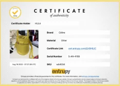 Celine yellow leather top-handle 2 way 'Big Bag Nano Bucket' bag