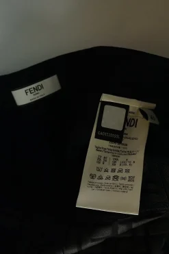 Charcoal and black fully-fashioned polyamide Lycra 'Forever Fendi' Zucca cycling shorts
