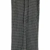 Charcoal and black viscose-silk blend Dobby jacquard pull-on midi skirt with adjustable drawstring waist