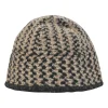 Charcoal and blush wool-blend chenille cloche hat