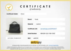 Charcoal grained leather Peekaboo Iconic satchel with detachable shoulder strap
