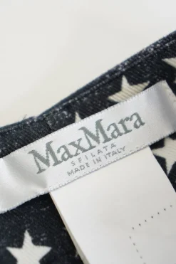 Charcoal star-print cotton-blend brushed twill double breasted 70's-style two-piece casual suit set