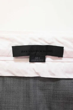 Charcoal wool mélange high-rise pleat-front tailored trousers with exposed waistband gripper tape