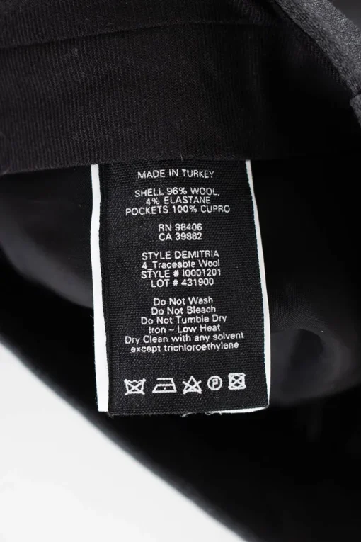 Charcoal wool-blend low-rise flared trousers