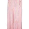 Cherry blossom rayon-blend high waist pull-on slit leg piped wide-leg pants with shank button details