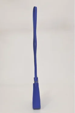 Cobalt blue Epsom leather Evelyne shoulder bag Squared JO