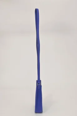 Cobalt blue Epsom leather Evelyne shoulder bag Squared JO