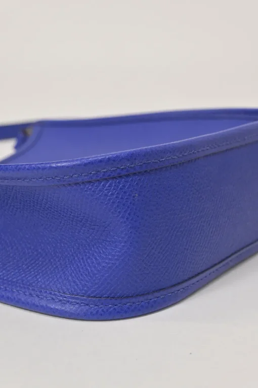 Cobalt blue Epsom leather Evelyne shoulder bag Squared JO