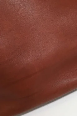 Cognac brown leather Park Tote Three bag