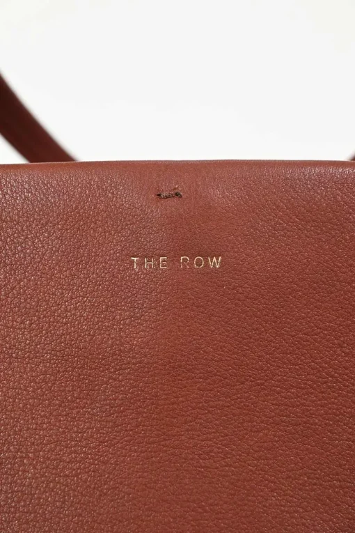 Cognac brown leather Park Tote Three bag
