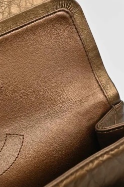 Copper matelassé crinkled lambskin 2.55 reissue 226 large double flap bag with gold-tone metallic hardware