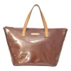 Copper Monogram Vernis leather Bellevue tote bag