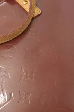 Copper Monogram Vernis leather Bellevue tote bag