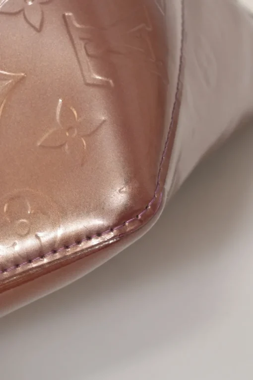 Copper Monogram Vernis leather Bellevue tote bag