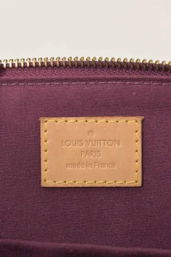 Copper Monogram Vernis leather Bellevue tote bag