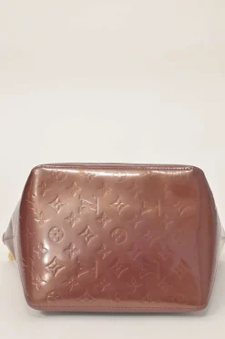 Copper Monogram Vernis leather Bellevue tote bag
