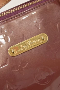 Copper Monogram Vernis leather Bellevue tote bag
