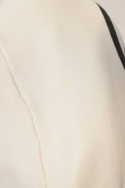 Cream cotton French terry GG logo pullover hoodie