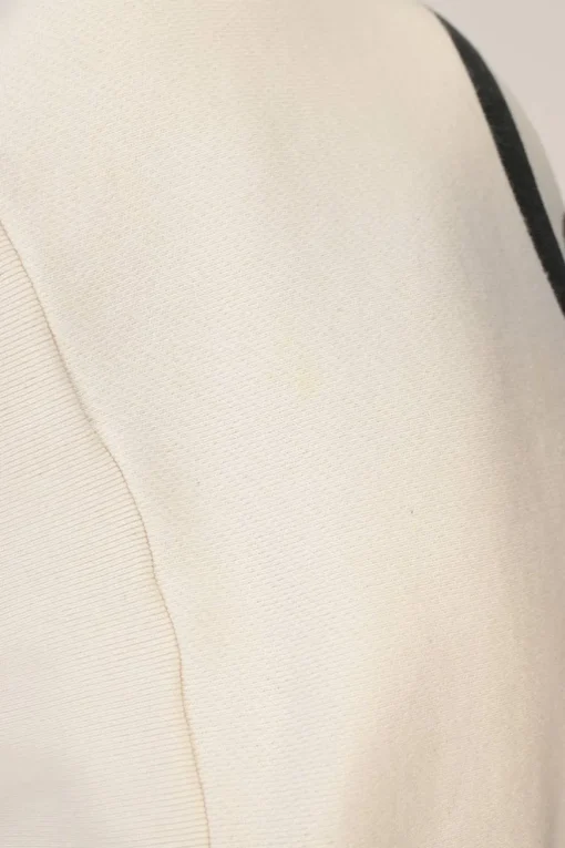 Cream cotton French terry GG logo pullover hoodie