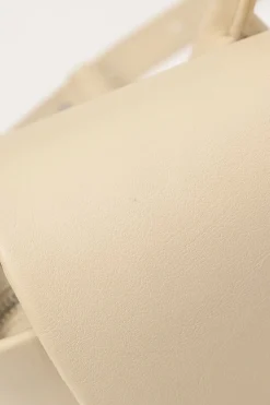 Cream grained calfskin Di Bag Reverse small flap bag with detachable shoulder strap
