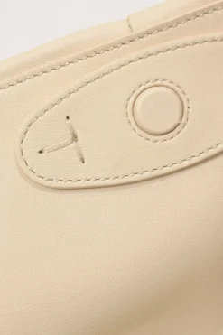 Cream grained calfskin Di Bag Reverse small flap bag with detachable shoulder strap