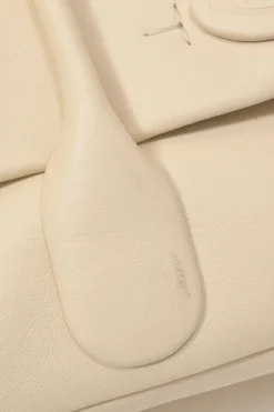 Cream grained calfskin Di Bag Reverse small flap bag with detachable shoulder strap