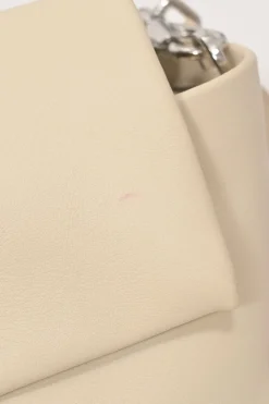 Cream grained calfskin Di Bag Reverse small flap bag with detachable shoulder strap