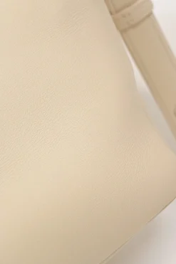 Cream grained calfskin Di Bag Reverse small flap bag with detachable shoulder strap